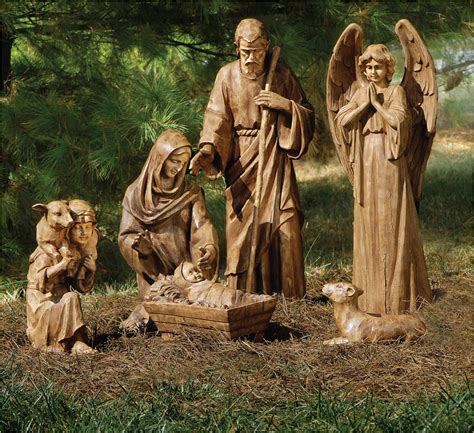 nativity scene resin|outdoor nativity set hobby lobby.